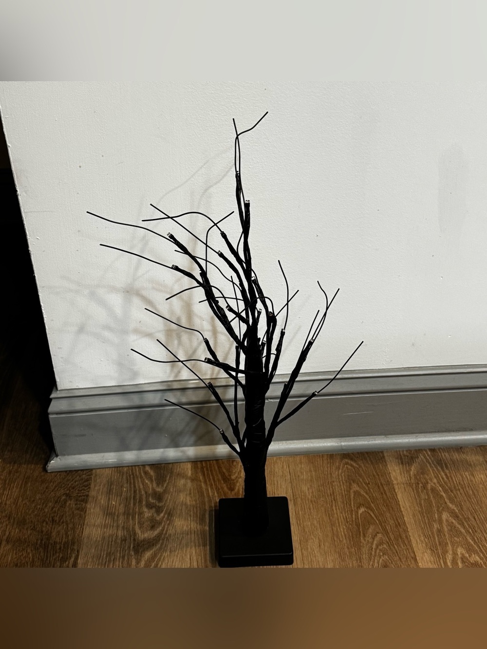 Black Decorative Lighted Branch Tree